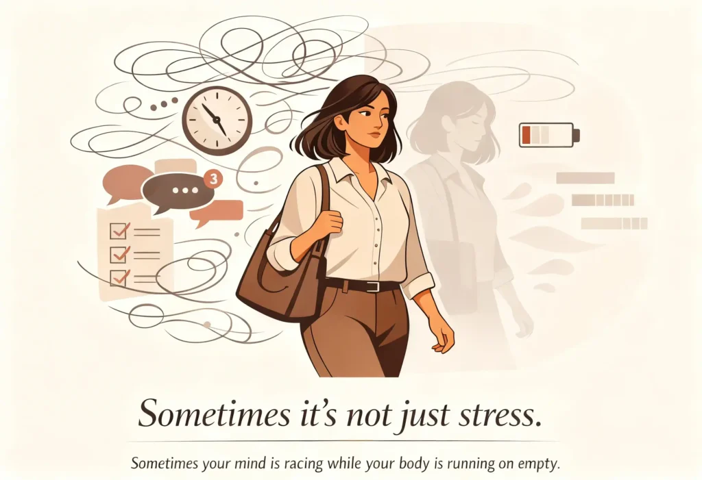 Illustration of a South Asian family navigating life transitions