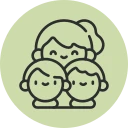 Mothers of multiple children icon