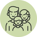 Partners and fathers icon